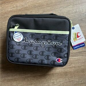 Champion Black and Gray Lunch Bag